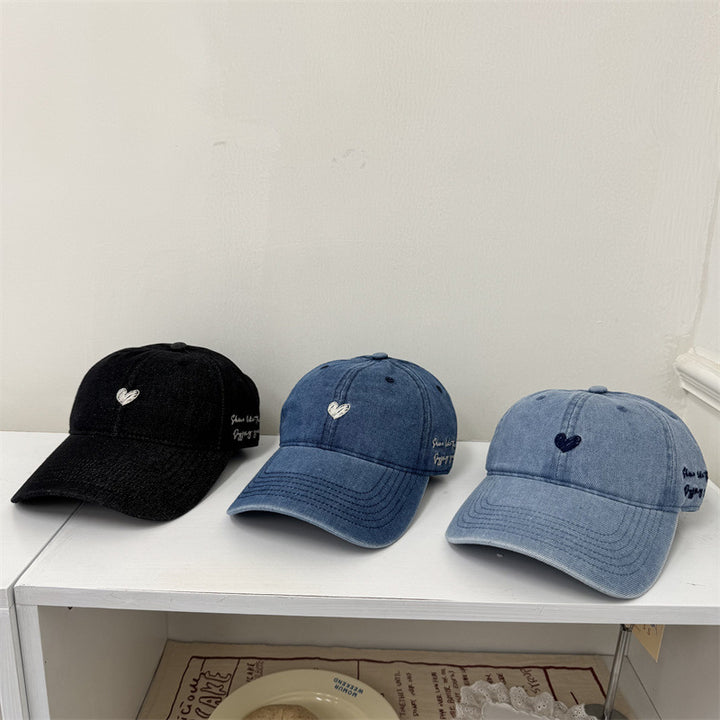 Dame Skjorte Brodert Denim Baseball Caps Skanto
