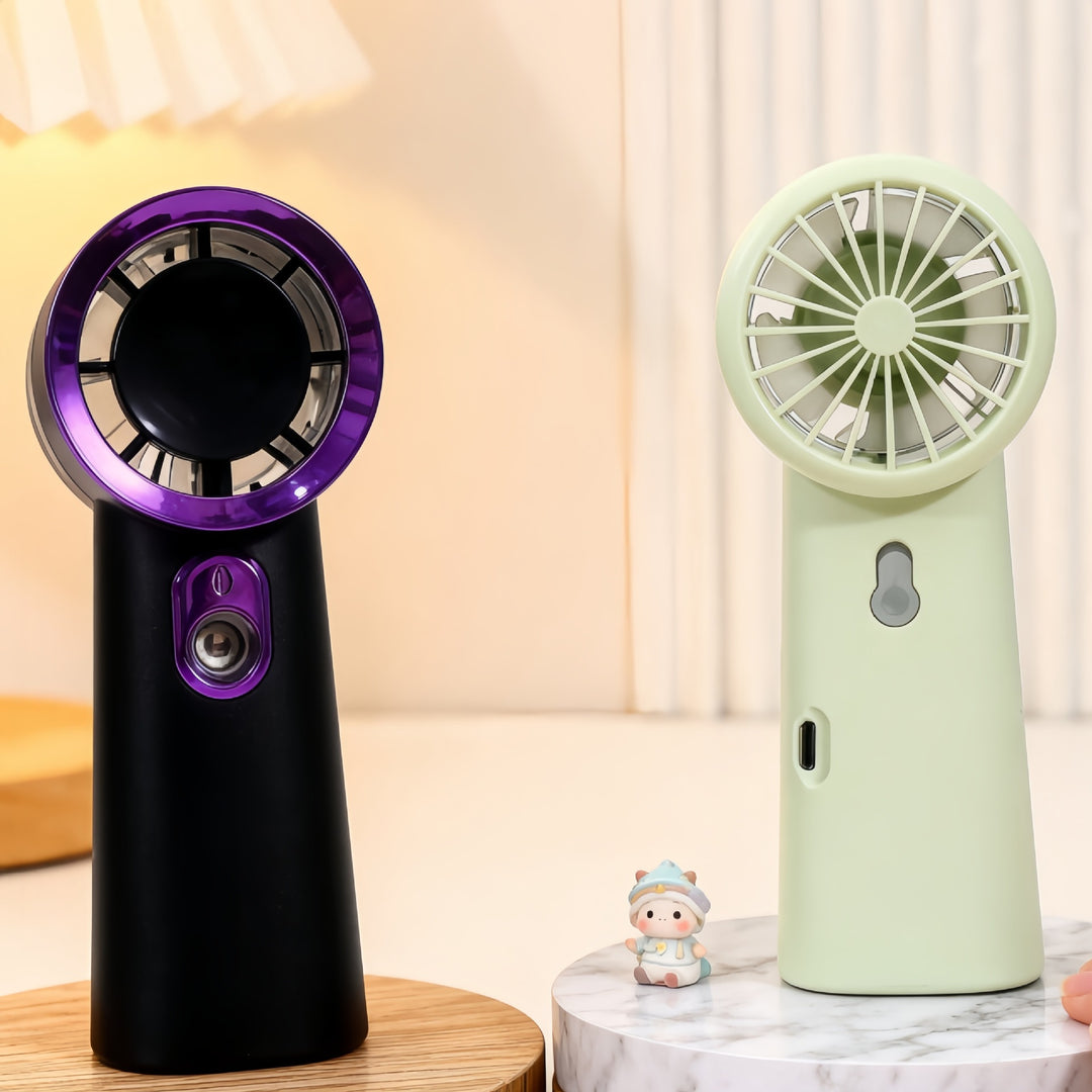 Kvinners bærbare mini håndvifte med USB-lader og ergonomisk design Skanto