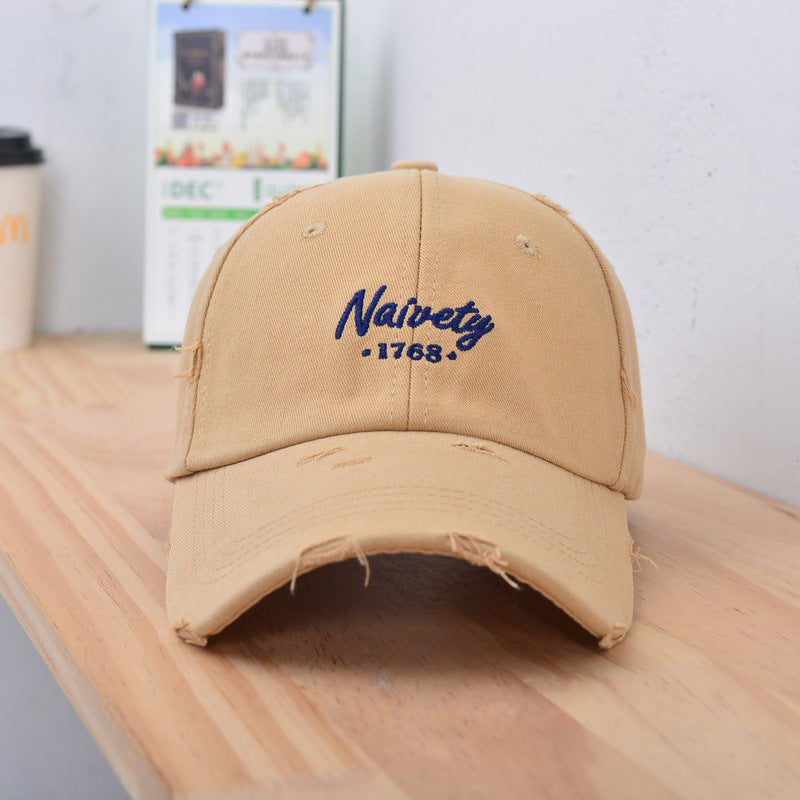 Herre Slitt Vintage Bomull Baseball Caps Skanto