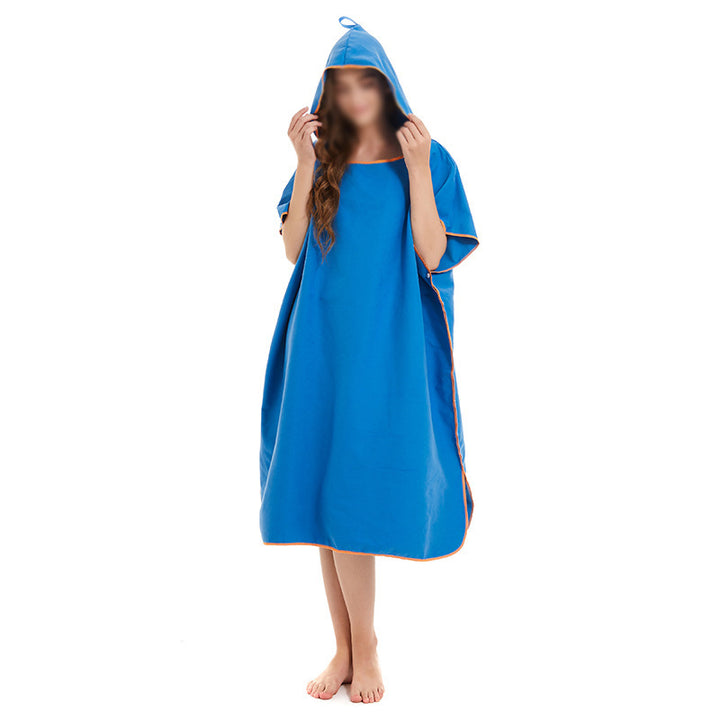 Badeponcho med praktiske lommer og hurtigttørkende materiale Skanto