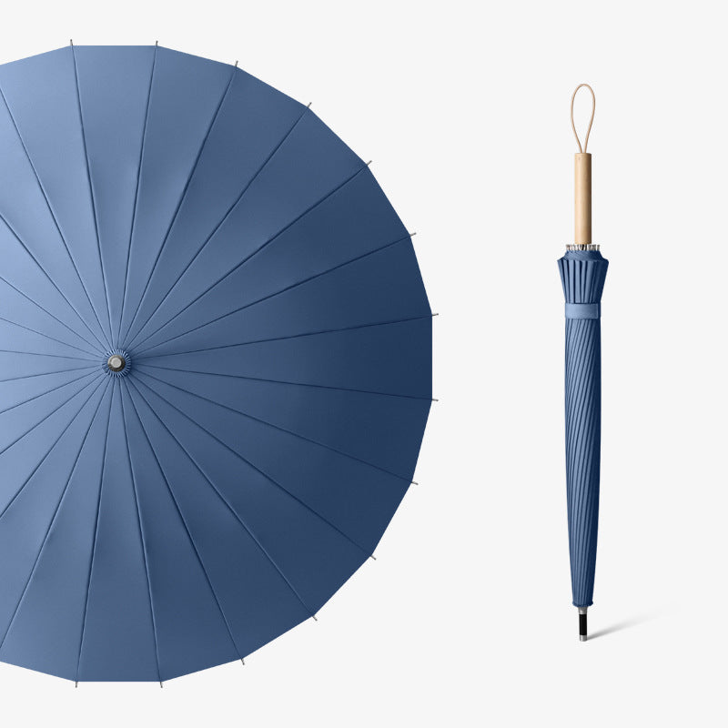 Dame elegant faltparaply med ergonomisk treratt og vindmotstandsdyktig konstruksjon Skanto