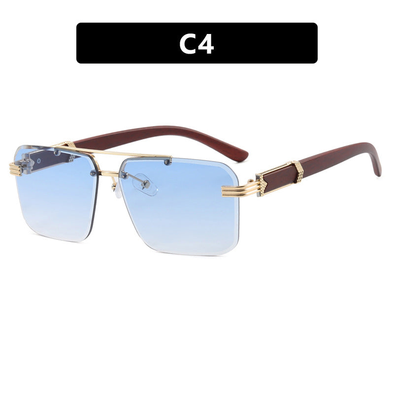 Damer geometrisk oversized solbrille med trendy design og luksuriøse detaljer Skanto