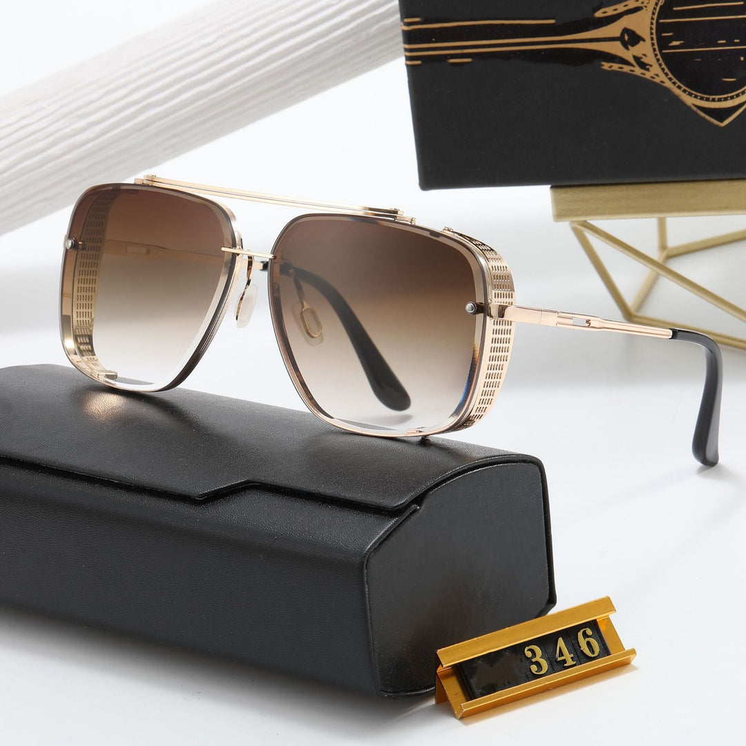 Dame designer solbrille med stilleggende firkantet ramme og UV-beskyttelse Skanto