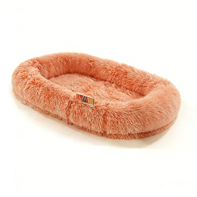 Plush Faus Fur Teppe Hundefläge