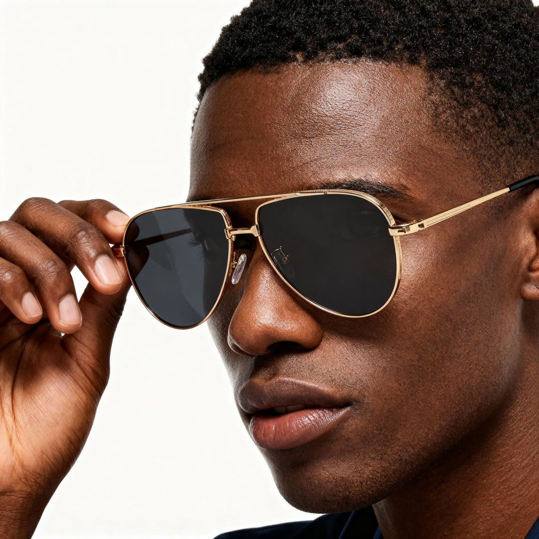 Dame solbrille i elegant pilotdesign Skanto