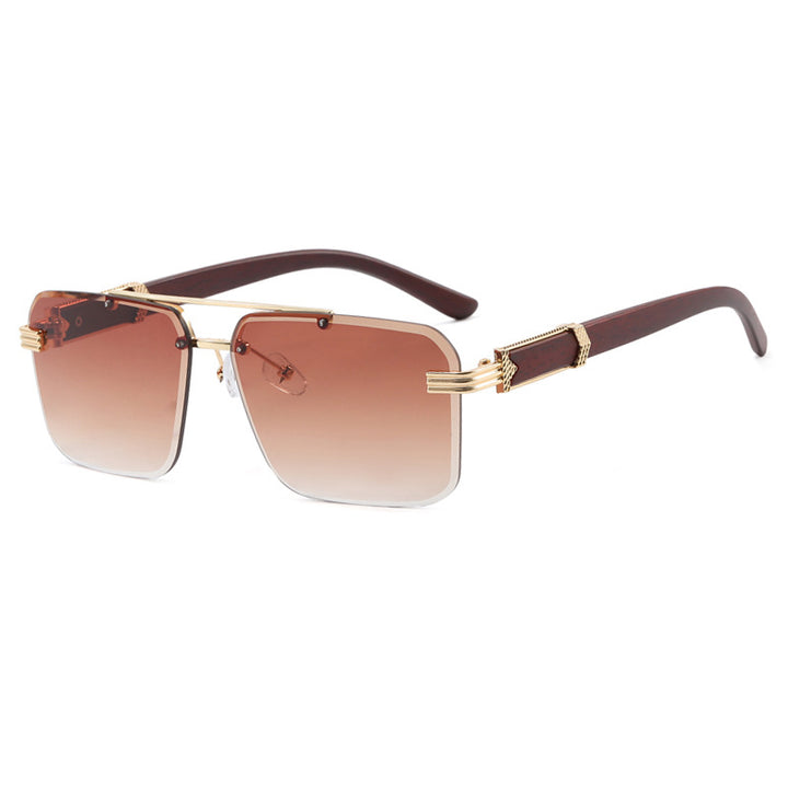 Damer geometrisk oversized solbrille med trendy design og luksuriøse detaljer Skanto