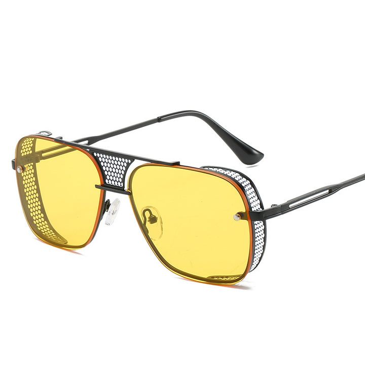 Dame moteriktig sport-solbrille med nettinnramming Skanto
