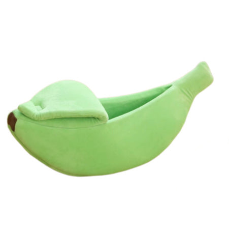 Bananformet Koselig Kattebed  Hundeseng