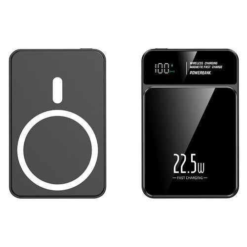 Bærbar hurtiglading powerbank med LCD-skjerm Skanto