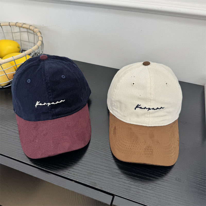 Herre Cordfløyel Bredbremmet Baseball Caps Skanto