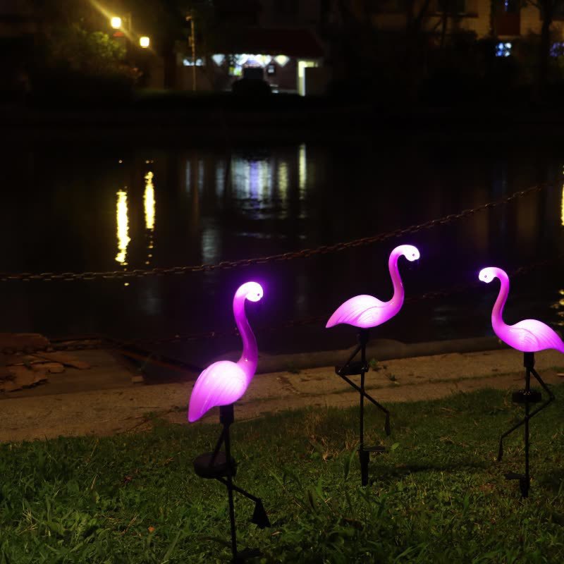 Artikulerte Flamingo Hagestake LED Akzentlys Med Justerbar Arm Skanto