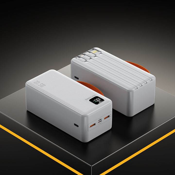 Bærbar Powerbank med digital skjerm og hurtiglading Skanto