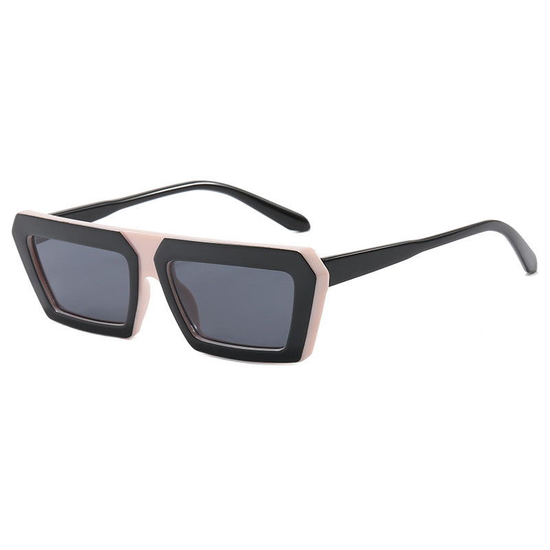 Dame geometrisk solbrille i trendy design Skanto