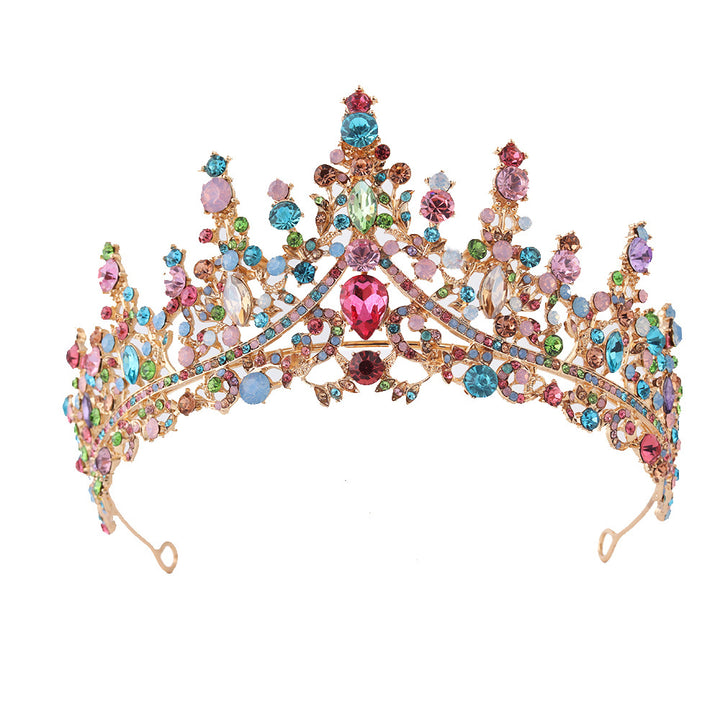 Dame Strass Tiara med glitrende edelstener Skanto