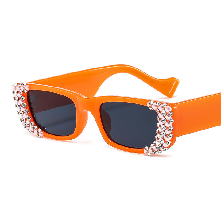 Dame ekstravagant smykkestein solbrille Skanto