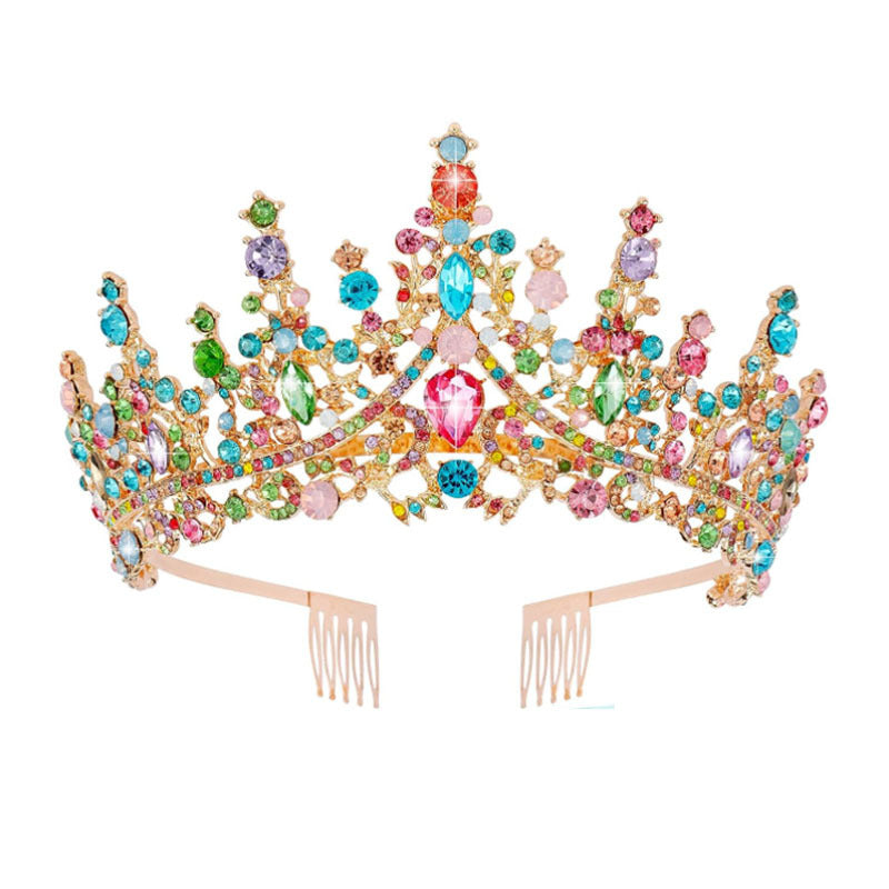Dame Strass Tiara med glitrende edelstener Skanto