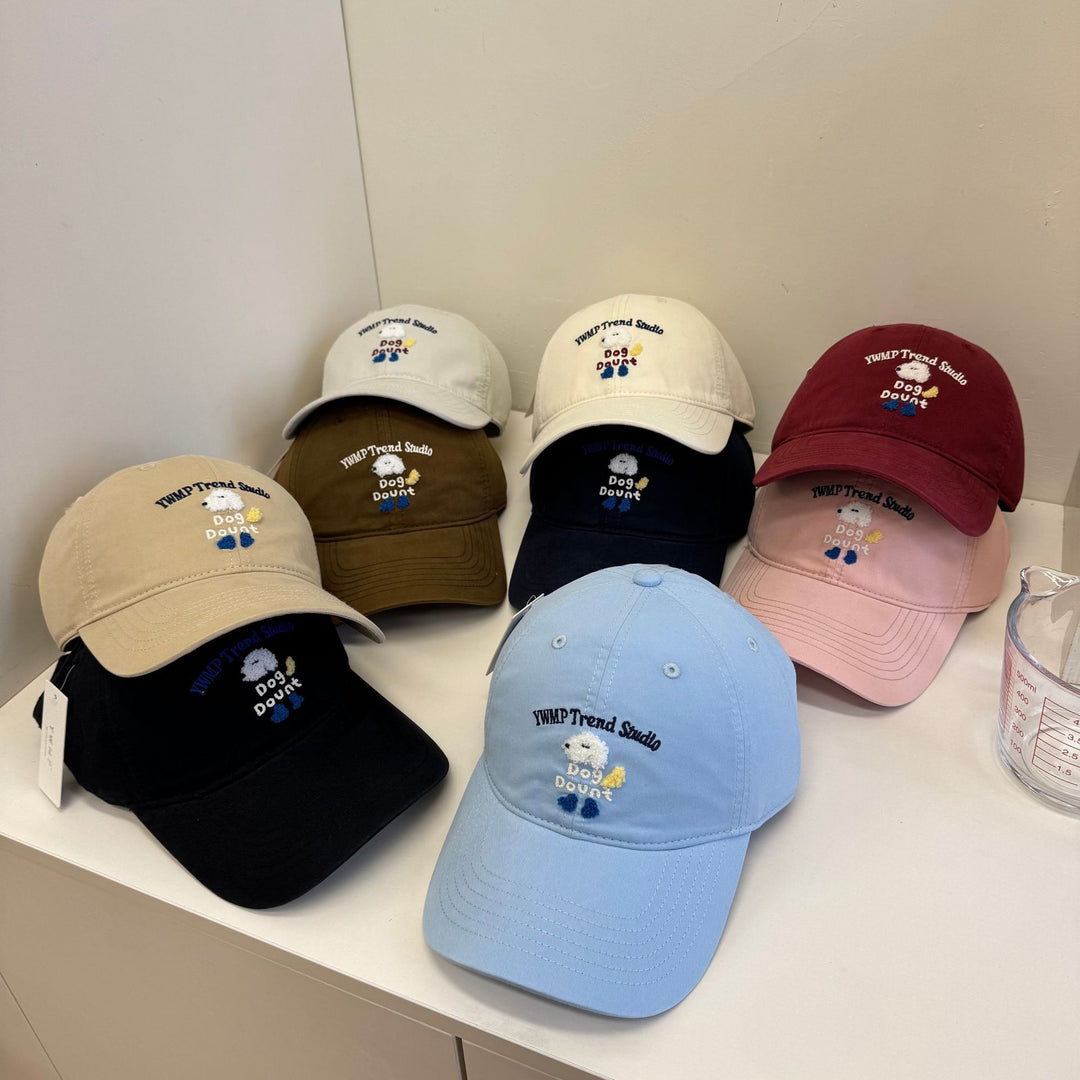 Unisex Brodert Hundetema Baseball Caps Skanto