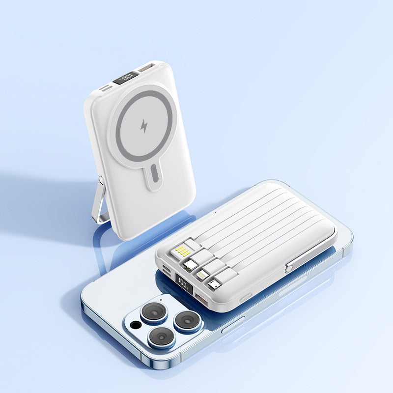 Bærbar powerbank med Magsafe-teknologi fra Skanto
