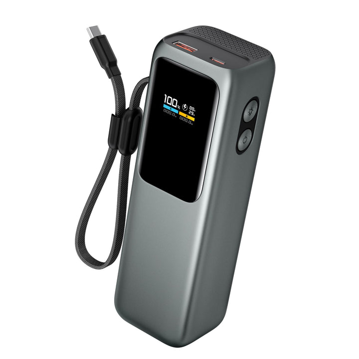 Høyytelses powerbank med digital skjerm og hurtiglading Skanto
