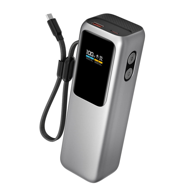 Høyytelses powerbank med digital skjerm og hurtiglading Skanto