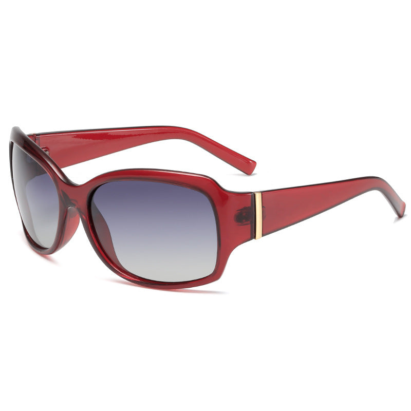 Dame stilfull oversized solbrille med elegant mønster Skanto