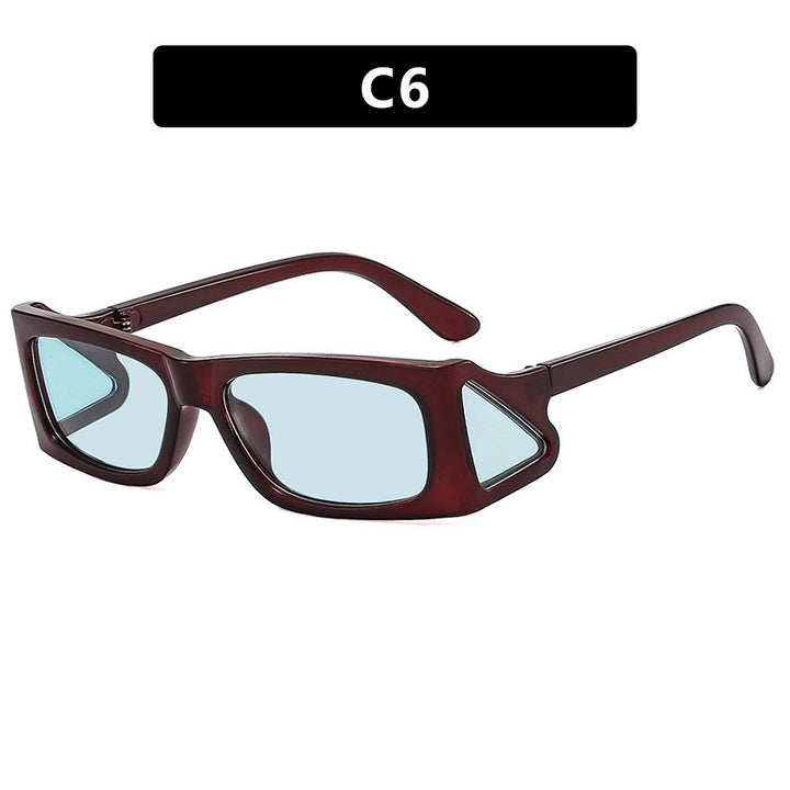 Damer ekstravagante solbrille i geometrisk design Skanto