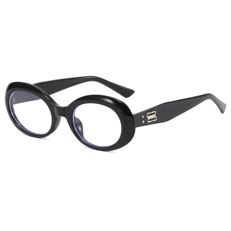 Dame retro-inspirert solbrille med bred ramme Skanto
