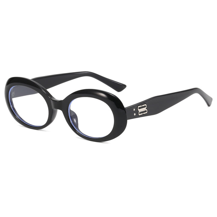 Dame retro-inspirert solbrille med bred ramme Skanto
