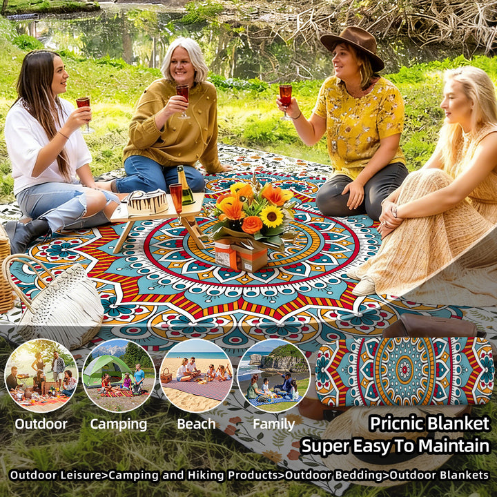 Mandala Design Strandmat Skanto