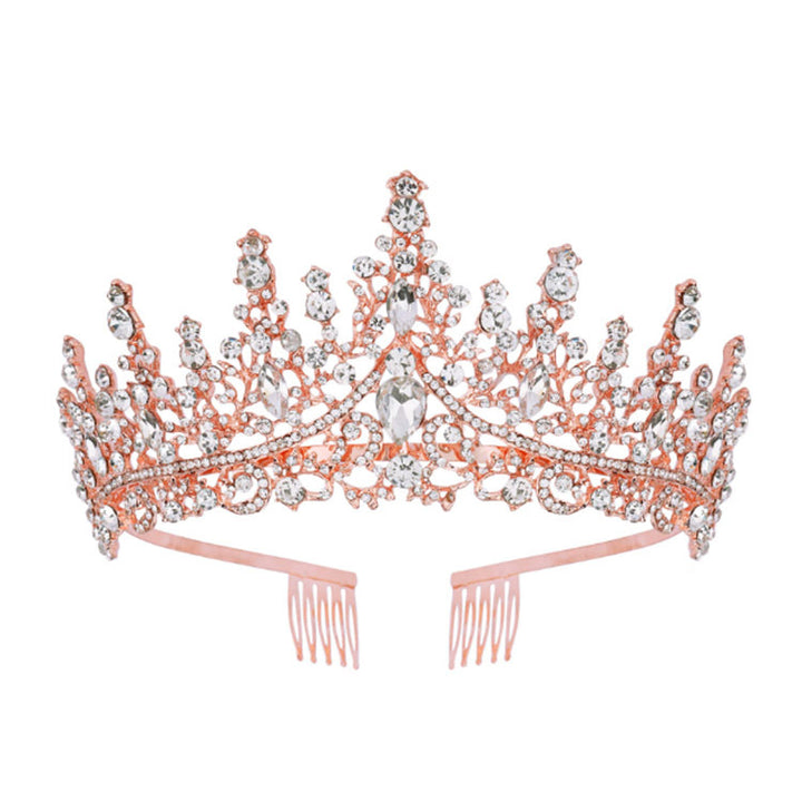 Dame Strass Tiara med glitrende edelstener Skanto