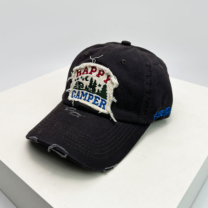 Herre Slitt Brodert Camping Caps Skanto