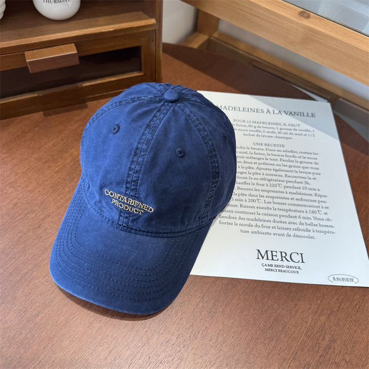 Herre Casual Brodert Bomulls Caps Skanto