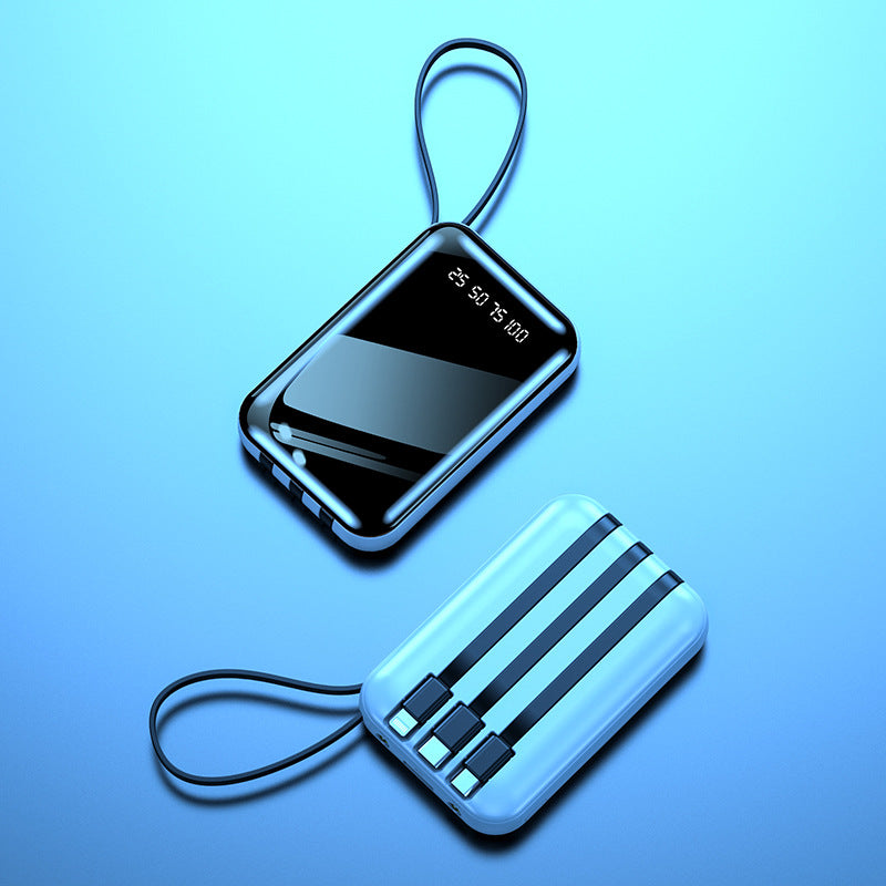 Høyytelses powerbank med digitalt display og multifunksjonelle tilkoblinger Skanto