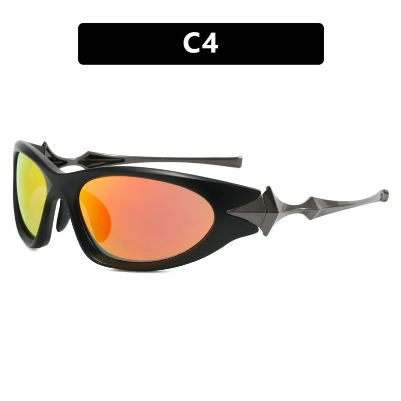 Dame futuristisk sports solbrille med ergonomisk design Skanto