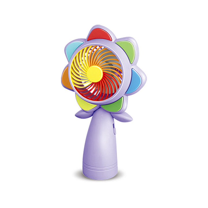 Unisex Bærbar Mini-Håndvifte i Blomsterdesign Skanto