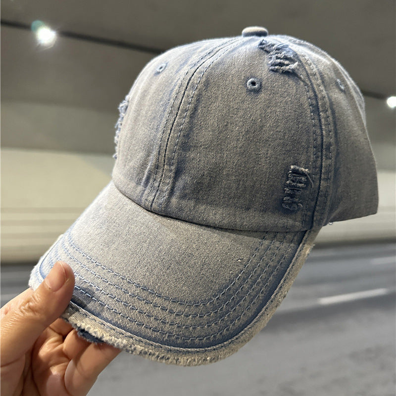 Kvinnens slitt denim baseball cap Skanto 1784084028