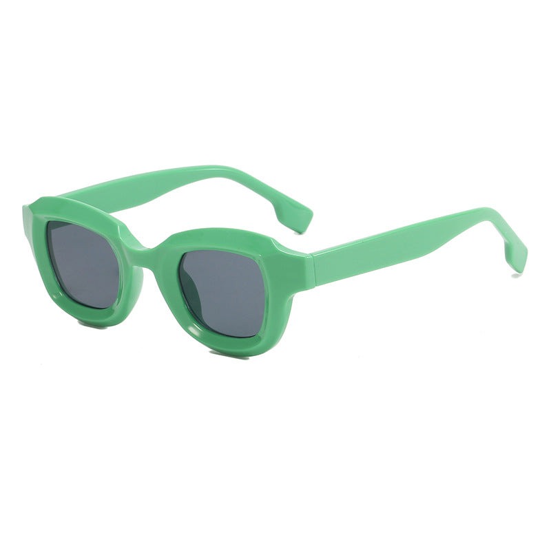 Dame Moderne Geometrisk Solbrille Skanto