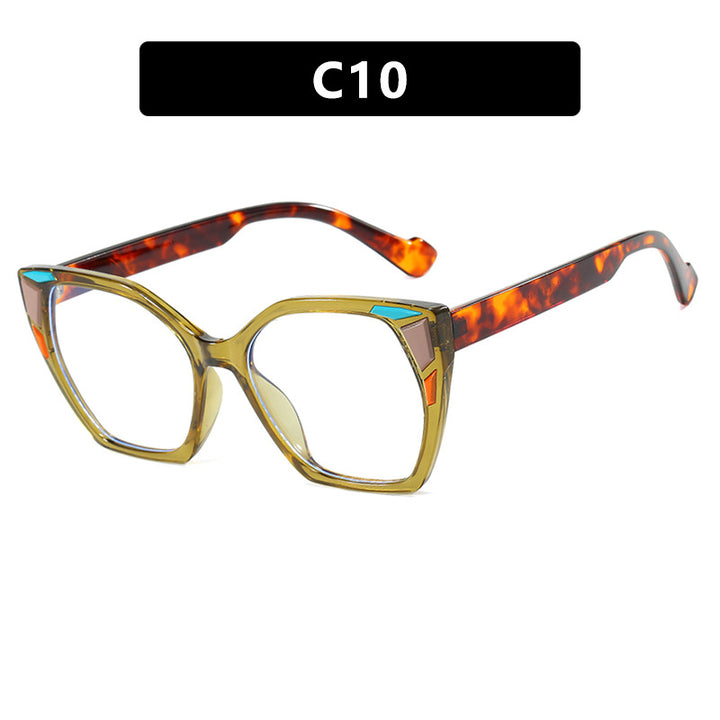 Dame moteriktig geometrisk designerbrille Skanto