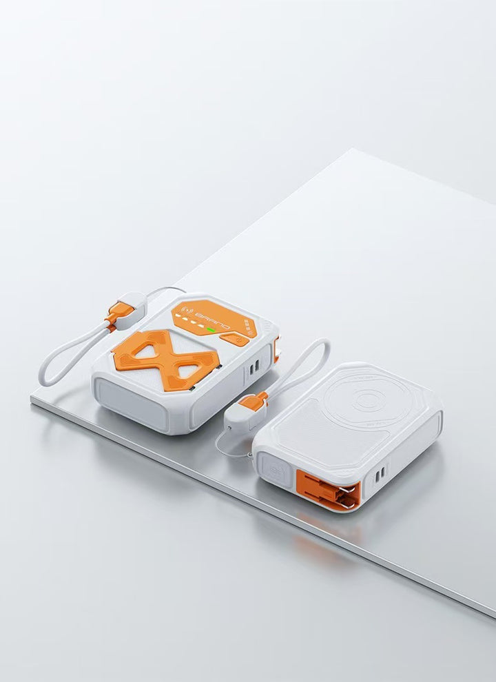 Bærbar powerbank med integrert hurtigladingsfunksjon og LCD-skjerm Skanto