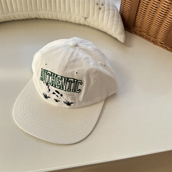 Kvinnebrodert ku grafikk baseball cap Skanto