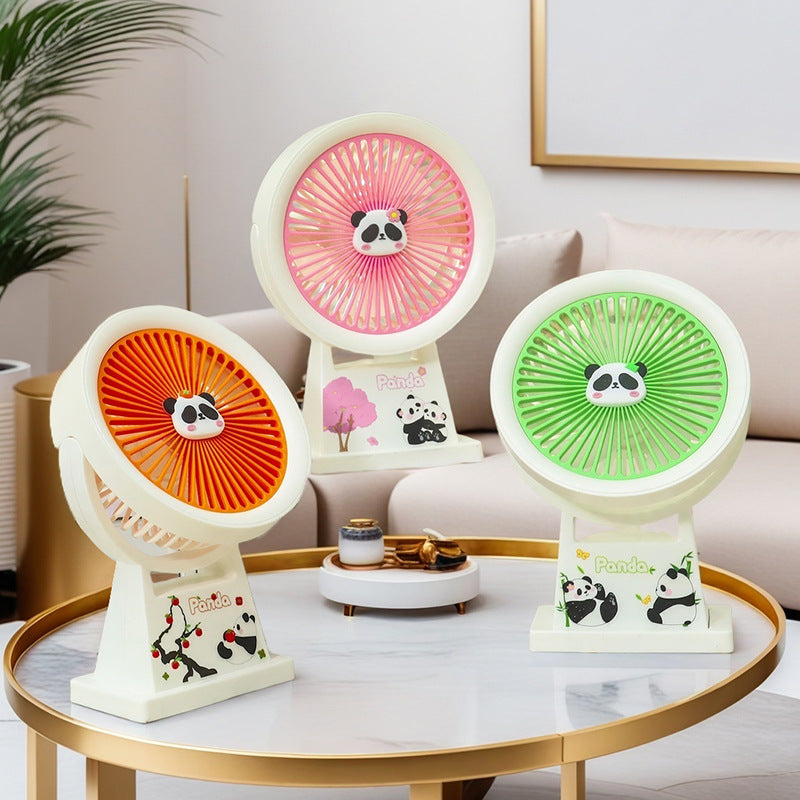 Dame Bærbar Minivifte med søtt Panda-design Skanto