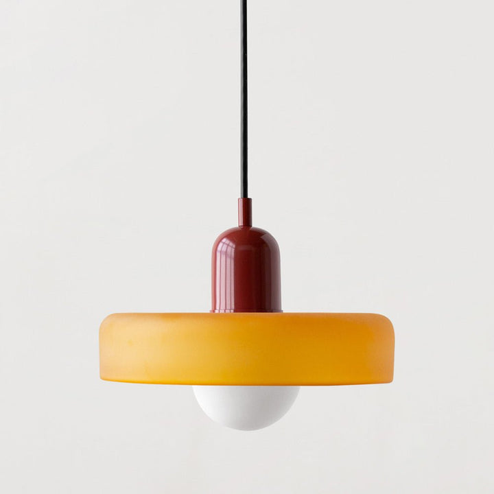 Skanto | Bauhaus Farget Glasspendellampe for Moderne Interiører