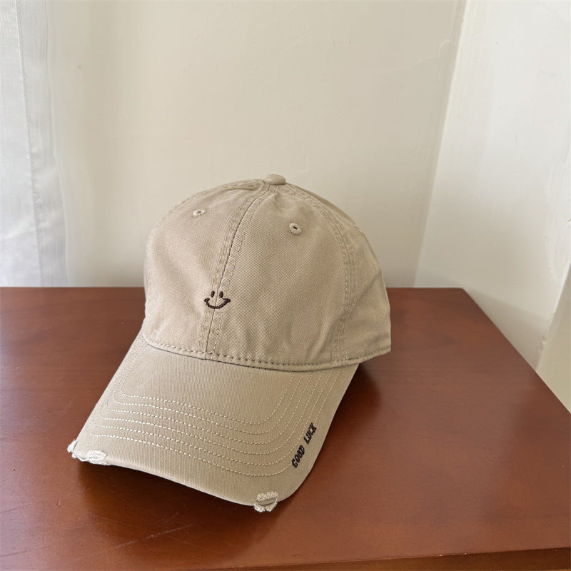 Kvinnenes casual smile broderte cap Skanto