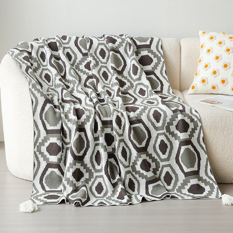 Kvinnes dekorative sengeteppe laget av høykvalitets mikrofiber med unikt design Skanto