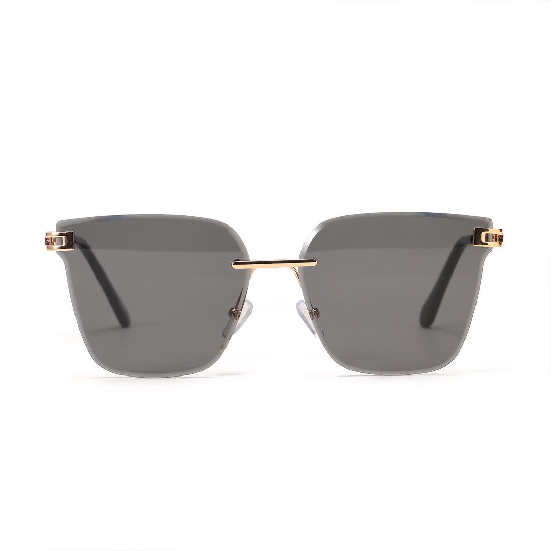 Dame moterøkt solbrille med filigranramme og UV-beskyttelse Skanto