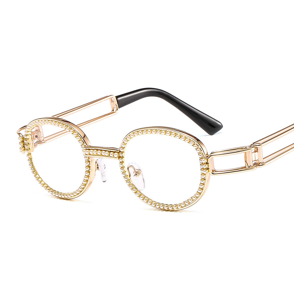 Dame feminin Designer-solbrille med ekstravagant ramme Skanto