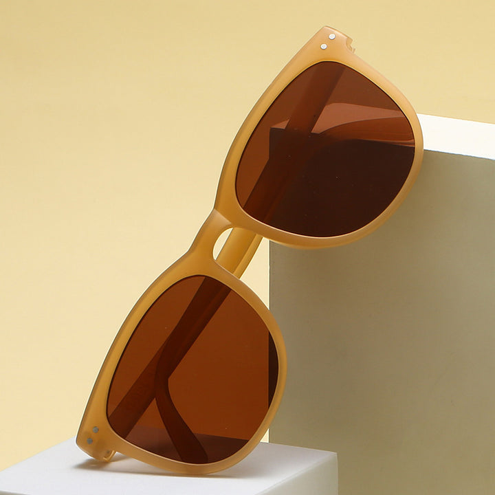 Dame Modische Skilpadde Solbrille med stilig Ramme Skanto