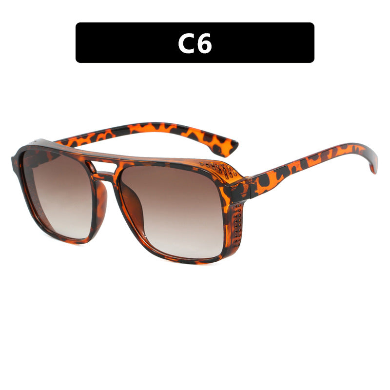 Dame moteriktig solbrille i trendy skilpaddemønster Skanto