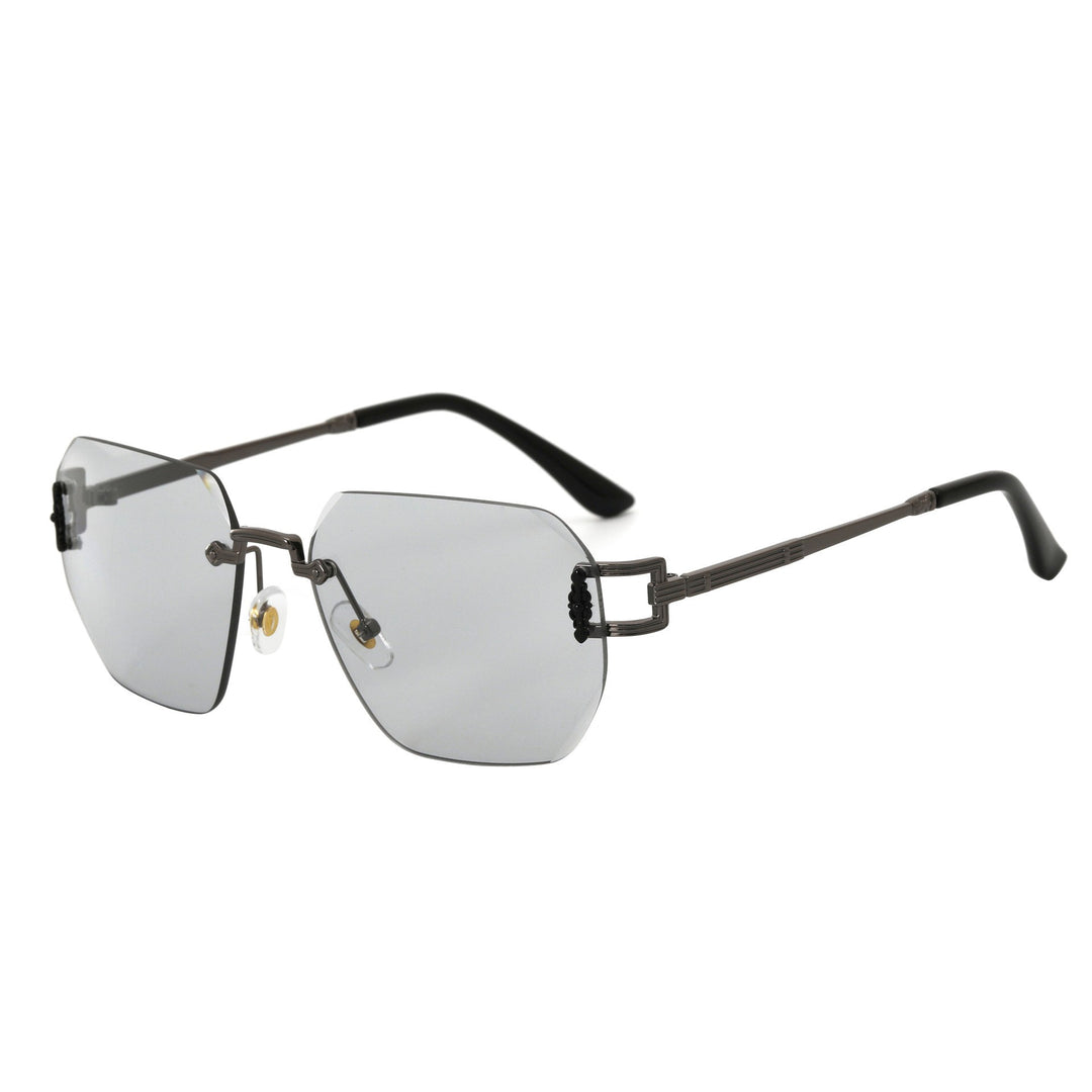 Dame Designer-solbrille i moderne, geometrisk design Skanto