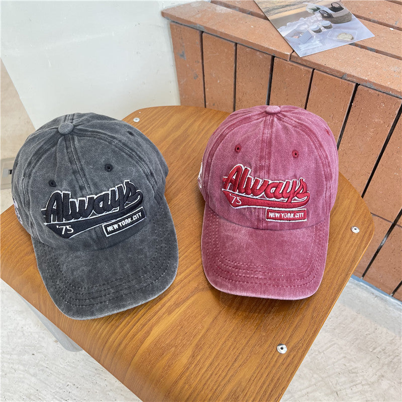 Herre Vintage-inspirert Slitt Bomull Baseball Caps Skanto